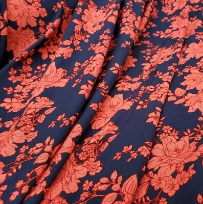 Woven Viscose Fabric 100% 'Villandry H' (per Metre) Dresses Tops • £7.99