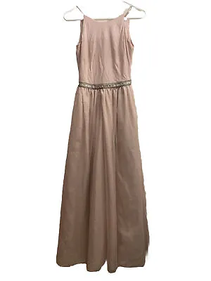 Aidan Mattox Dress Rose Long Formal Evening Gown A-Line Size 0 • $56.25