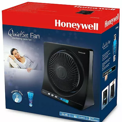 Honeywell HT350E QuietSet Table Oscillating Fan - Black • £25.95