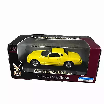 Yat Ming Ford ThunderBird 2000 Yellow Car Die Cast Metal Collection 1:43 Vehicle • $23.99