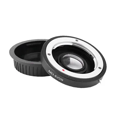 MD-EOS Lens Metal Mount Glass Adapter For Minolta MD MC Lens To For Canon EOS EF • $19.25