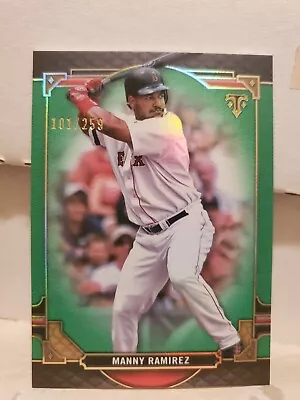 Manny Ramirez 2022 Topps Triple Threads #43 Emerald Parallel /259 SP Red Sox • $1.99