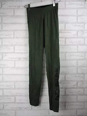 $28 • Buy Ivy Park Womens Tights Full Length Green XXS 6 Activewear Workout