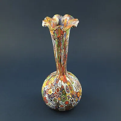 Vintage Millefiori Vase Fratelli  Toso Murano Glass /g • $179