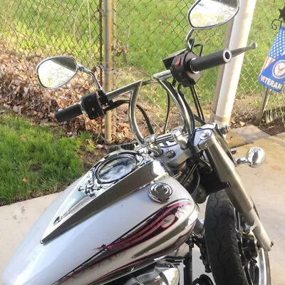 $46.95 • Buy Motorcycle Drag 1  Z Bars Ape Hanger Handlebars For Harley 883 XL Chopper Bobber