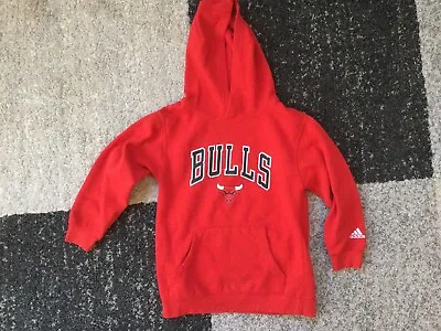 Vintage Adidas Chicago Bulls Basketball Sweatshirt Hoody Youth S Small Jordan • $27.99