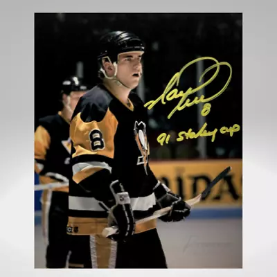 MARK RECCHI (6) Pittsburgh Penguins Autographed 8x10 Photo W/91 Stanley Cup Insc • $49.99