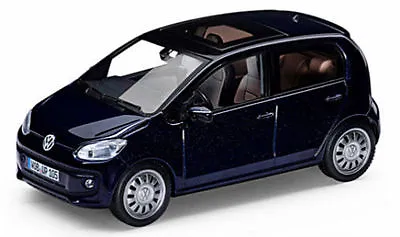 VW Up Model Car 1:43 Scale Diecast 4 Door Night Blue Metallic GENUINE • £7.99