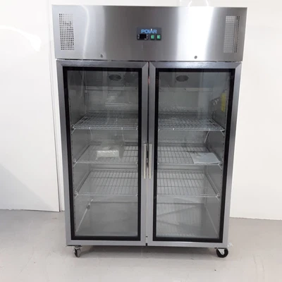 £1380 • Buy Commercial Catering Upright Double Door Gastro Display Fridge 1200Ltr Polar C...