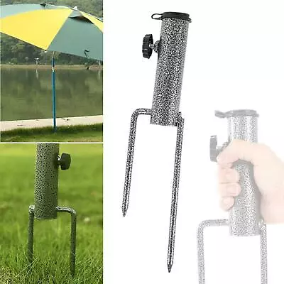 $19.14 • Buy Adjustable Fishing Camping Umbrella Base Stand Outdoor Iron Parasol Holder