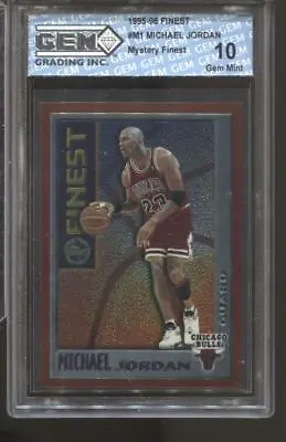 1995-96 Michael Jordan Finest Mystery Finest #M1 Gem Mint 10 Chicago Bulls • $80.99