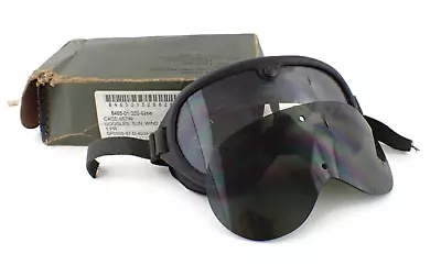 Vintage 1974 Military Goggles W/Box For Sun Wind & Dust No.8465 01 328 8268 • $99