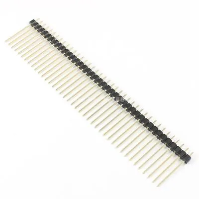 2Pcs 2.54mm Pitch 1x40 Pin 40 Pin Male Single Row Straight Header Strip L= 21mm • $0.72
