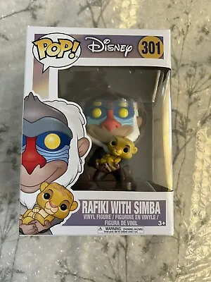 Funko Pop Disney Lion King Rafiki With Simba #301 • £10