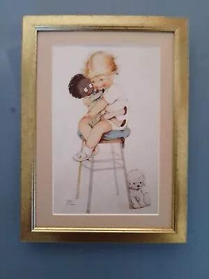 Mabel Lucie Attwell Print 'Oh How I Love You'  FRAMED PICTURE • £23