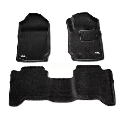 $219 • Buy Fits Ford Ranger Dual Cab 2011-2021 PX PX2 PX3 3D Car Floor Mats Black CARPET