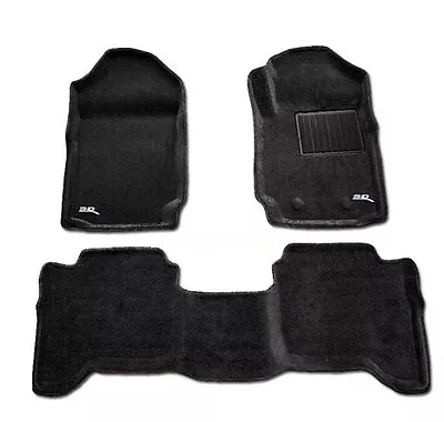 Fits Ford Ranger Dual Cab 2011-2021 PX PX2 PX3 3D Car Floor Mats Black CARPET • $2019