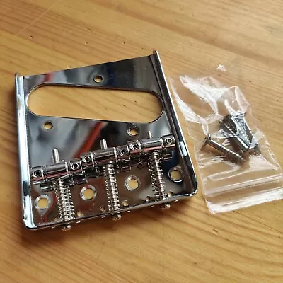 £10.99 • Buy New B-stock Top Or Through Body Tele Telecaster Bridge Ashtray Style 3 Saddle RH