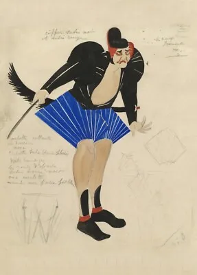 £6.99 • Buy On The Road - Bandits Costume Design, 1925, ALEXANDRA EXTER Ballet Poster