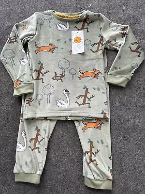 Marks And Spencer Kids Gruffalo Velour Pyjamas Age 6-7 Years • £9.50