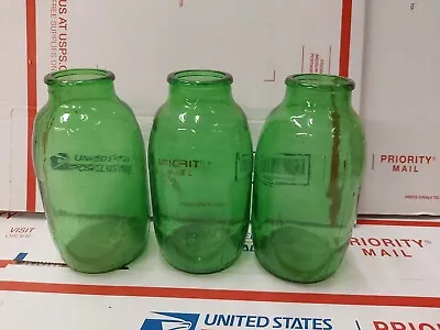 Vintage Mickey's Malt Liquor Beer Barrel Green Glass Bottle 1979 70s Decor  • $35