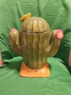 Clay Art Cookie Jar Cactus 2004 • $30