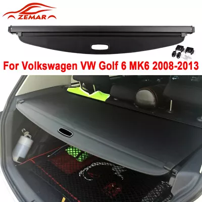 For Volkswagen VW Golf 6 MK6 08-13 Rear Trunk Cargo Cover Security Shade Shield • $105.98