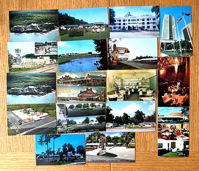 Lot Of 17 Postcards Hotels Motels Roadside America 50’s & 60’s • $7.99