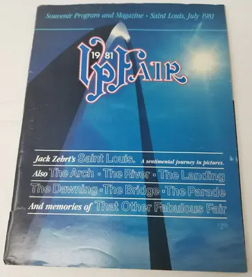 VP Fair 1981 Program St. Louis Veiled Prophet Photos Maps Events Souvenir • $19.95