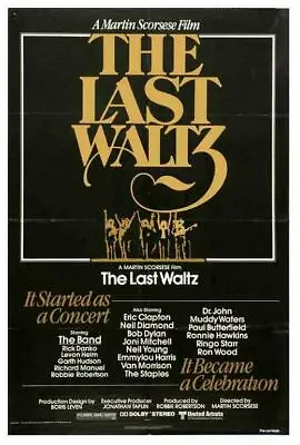 399036 The Last Waltz Film Robbie Robertson Muddy Waters WALL PRINT POSTER US • $13.95