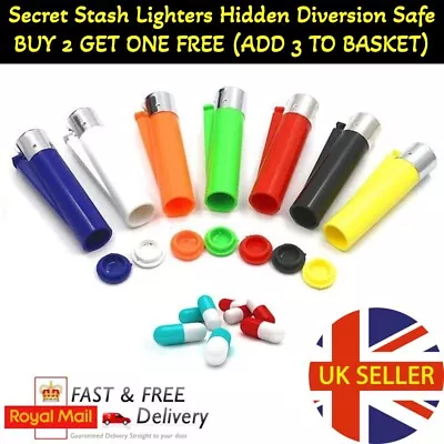 £3.99 • Buy Lighter Diversion Safe Secret Stash Hidden Storage Compartment Pill Box UK   UK