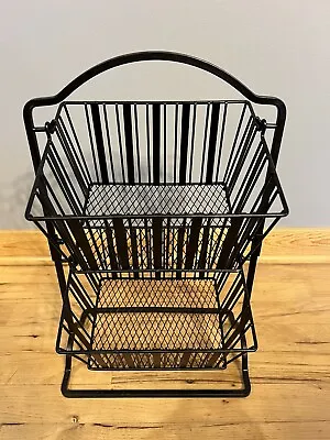 2 Tier Metal Wire Fruit Vegetable Basket Storage  • $24.99