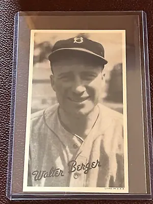 1936 Goudey Wide Pen Walter Berger 4 Time All-star • $12.99