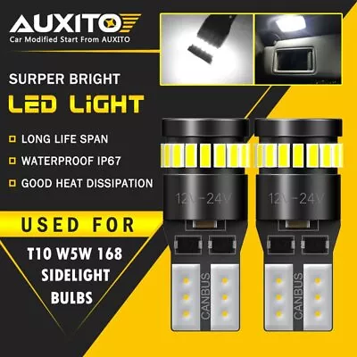 T10 Car Bulbs Led Error Free Canbus Xenon White W5w 501 Side Light Bulb 24h Euka • £6.99