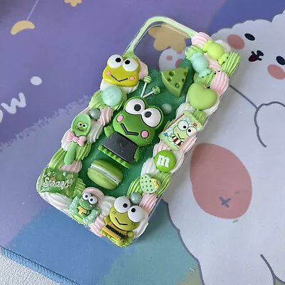 $49 • Buy Keroppi Frog Sanrio Cute Decoden Diy Phone Case Handmade Cover