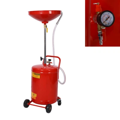 $130.99 • Buy Adjustable Waste Oil Drain Tank Portable Oil Drain 18 Gallon Air Operate Drainer
