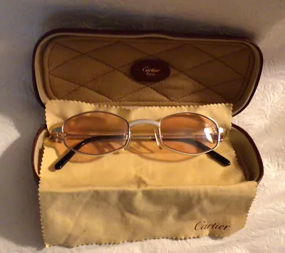 CARTIER 90’s VINTAGE TINTED GLASSES NEW UNWORN ESTATE SALE SEE PHOTOS • $1200