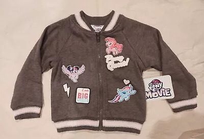 My Little Pony ML Patches Jacket Size 3T Gray Charcoal Little Ponies Big World  • $25