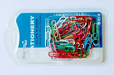 50  Paper Clips 32 Mm Assorted Colour For Office School Home  • £1.99