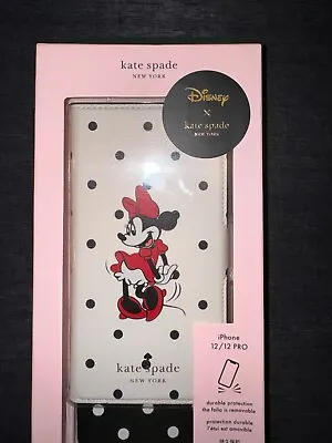 Kate Spade X DISNEY ~ MINNIE MOUSE Magnetic Wrap FOLIO Case ~ IPhone 12/12 Pro • $74.50
