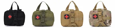 Tactical First Aid Kit Pouch Survival Molle Tactical Compact Rip Away EMT Medic • $9.95