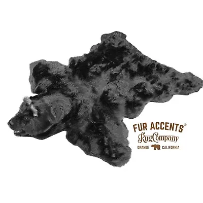 $999.99 • Buy Plush Black Bear Skin Area Rug, Plush Faux Fur, Realistic, Life Size