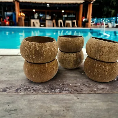 Coconut Cups For Craft Or Decor Set Of 6 • £15.56