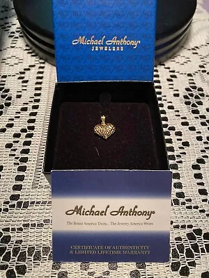 Michael Anthony 14k Yellow Gold Puffy Heart Pendant • $44.99