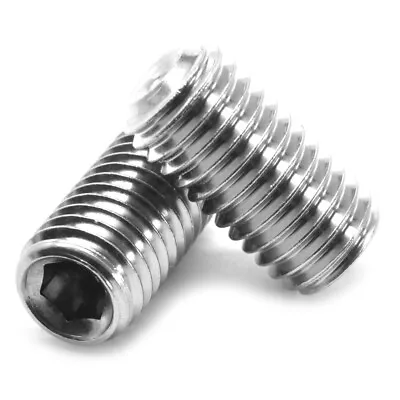 M12 X 1.75 X 12 MM Coarse Socket Set Screw Cup Pt Stainless Steel 18-8 • $19.31