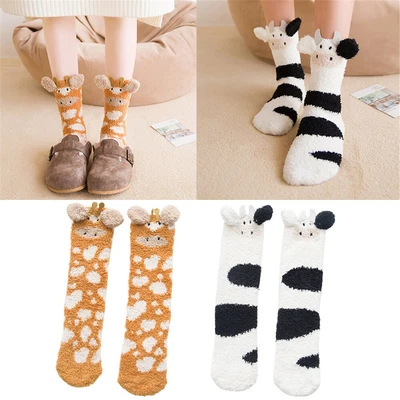 £4.39 • Buy Animal Ladies Winter Warm Soft Fluffy Bed Sock Lounge Slipper Floor Sock