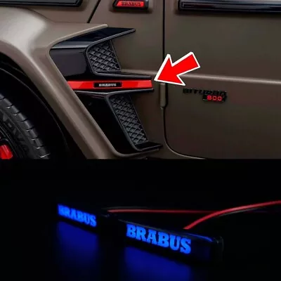 Mercedes Brabus Style Illuminated Fender Badges Emblems Lights G Wagon W463A • $250