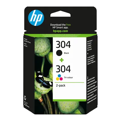 £25.95 • Buy HP 304 Black And Colour Combo Pack Ink Cartridges For ENVY 5030
