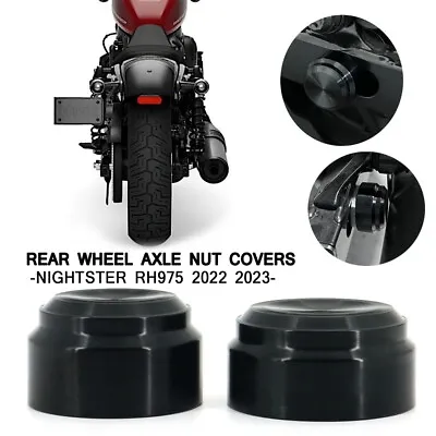 $25 • Buy Rear Fork Axle Spacer Nut Cover For Harley Nightster 975 RH975 Special 2022 2023