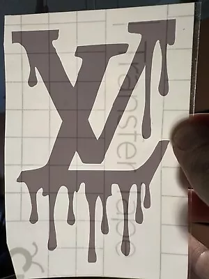 (2 Pack) Custom Drip LV Logo Dripping Jdm Honda Decal Car Window Sticker Vinyl • $5.50